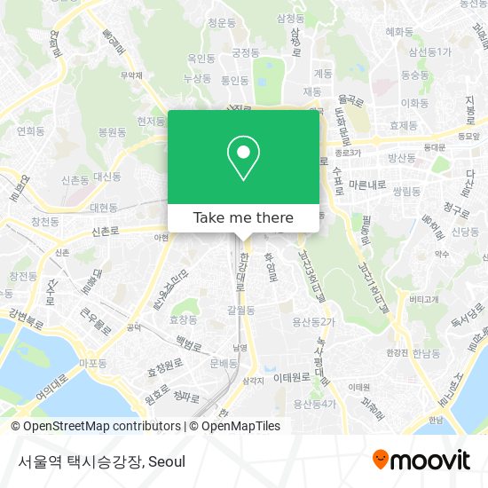 서울역 택시승강장 map