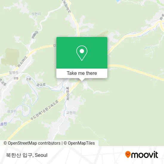 북한산 입구 map