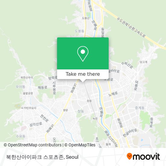 북한산아이파크 스포츠존 map