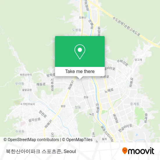 북한산아이파크 스포츠존 map