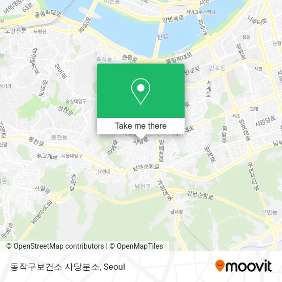 동작구보건소 사당분소 map