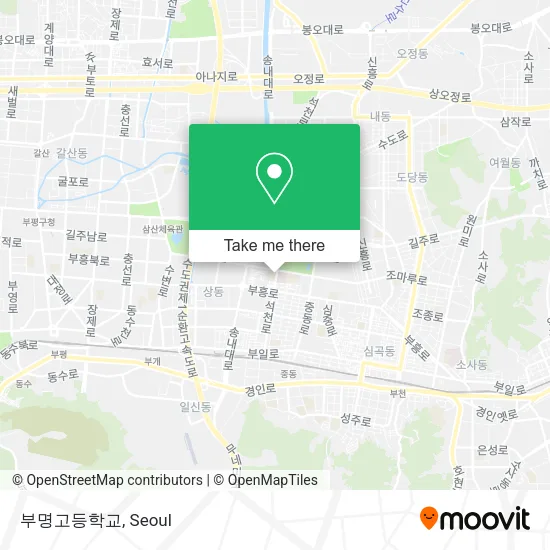 부명고등학교 map