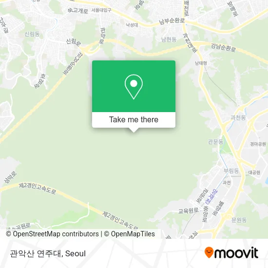 관악산 연주대 map