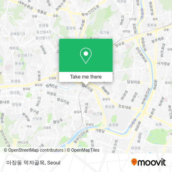 마장동 먹자골목 map