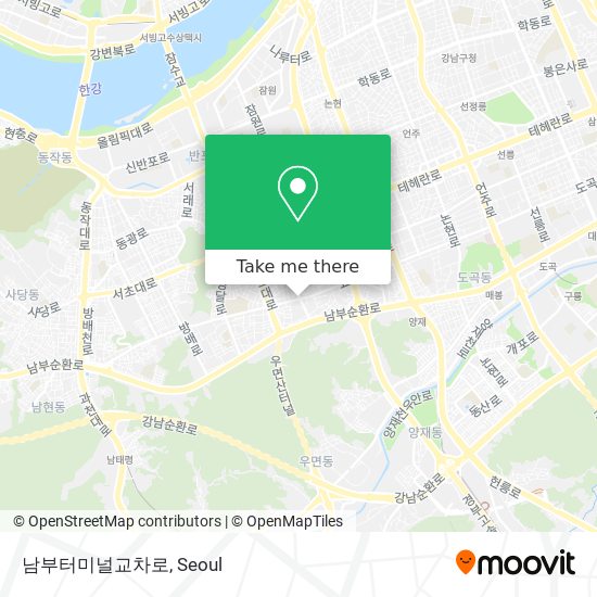 남부터미널교차로 map