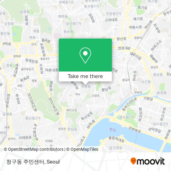 청구동 주민센터 map