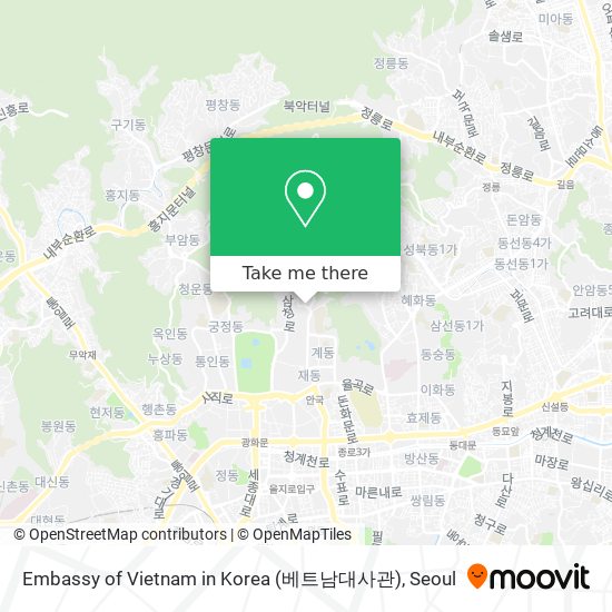 Embassy of Vietnam in Korea (베트남대사관) map