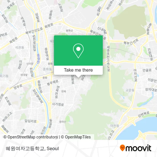 혜원여자고등학교 map