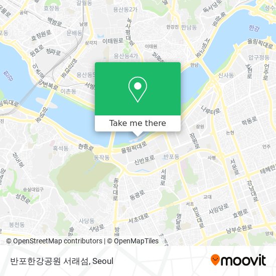 반포한강공원 서래섬 map
