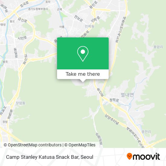 Camp Stanley Katusa Snack Bar map