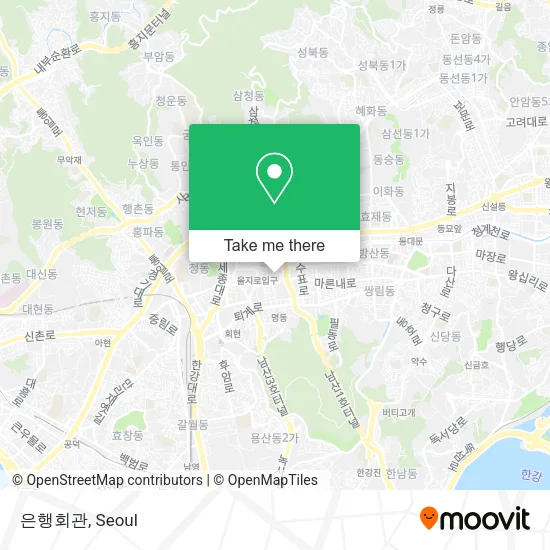 은행회관 map