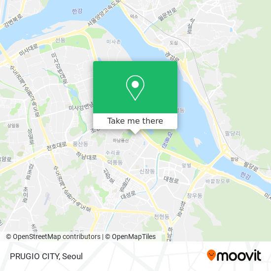 PRUGIO CITY map
