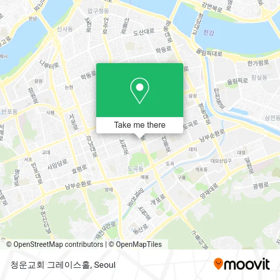 청운교회 그레이스홀 map