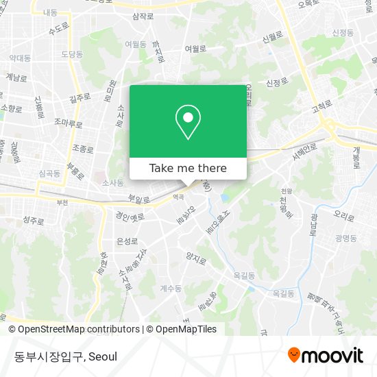 동부시장입구 map