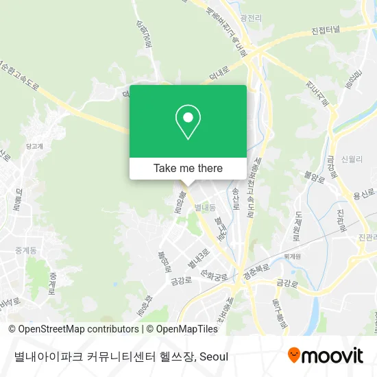 별내아이파크 커뮤니티센터 헬쓰장 map