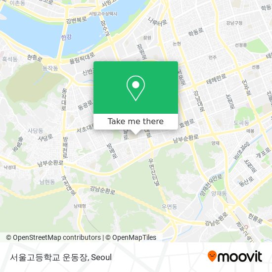 서울고등학교 운동장 map