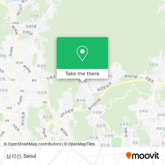 삼각산 map
