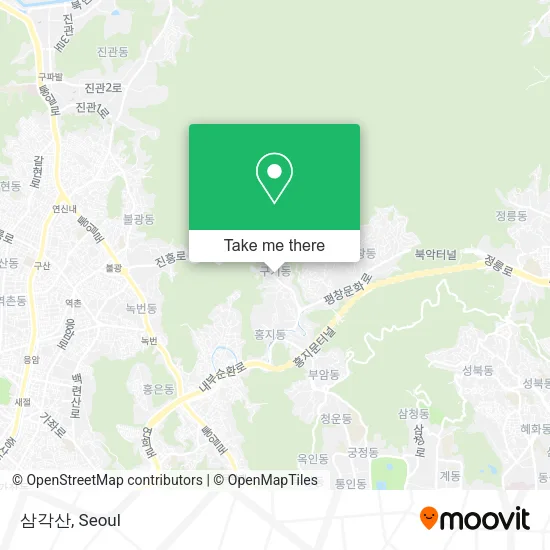 삼각산 map