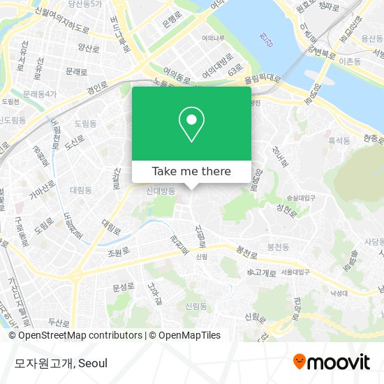 모자원고개 map