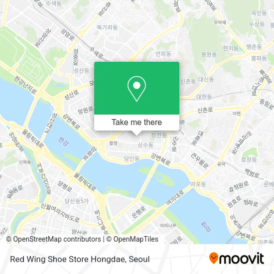 Red Wing Shoe Store Hongdae map