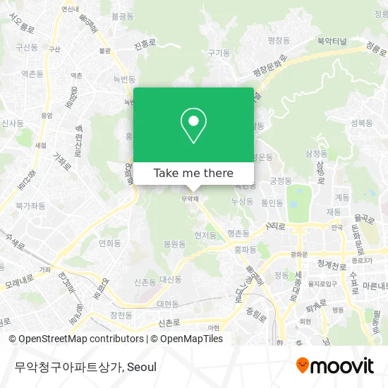 무악청구아파트상가 map