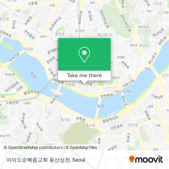 여의도순복음교회 용산성전 map