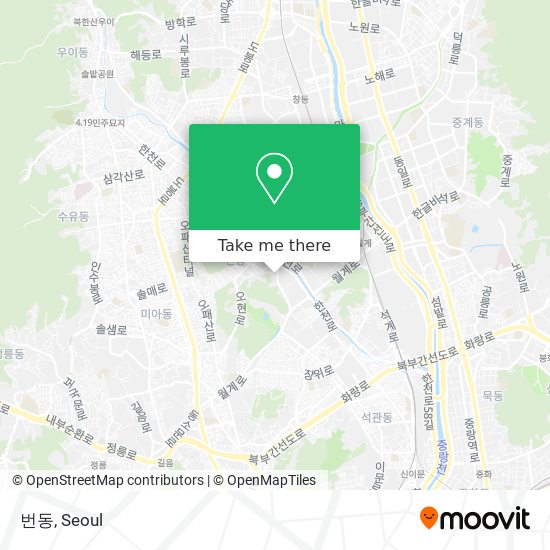 번동 map