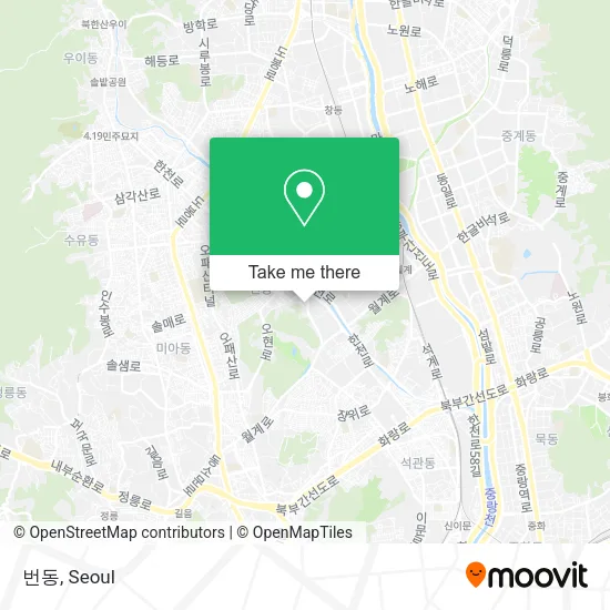 번동 map