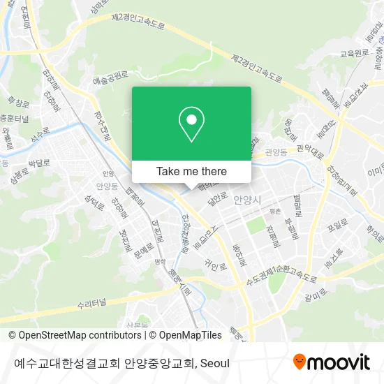 예수교대한성결교회 안양중앙교회 map
