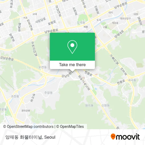 양재동 화물터미널 map