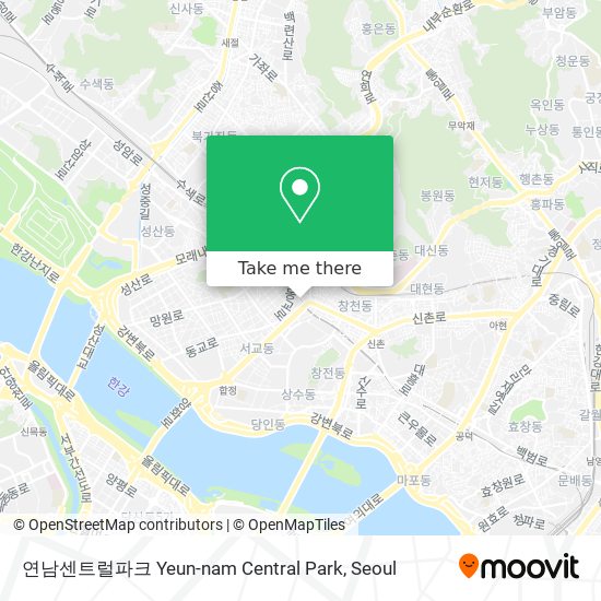 연남센트럴파크 Yeun-nam Central Park map
