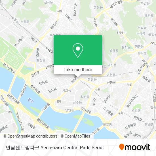연남센트럴파크 Yeun-nam Central Park map