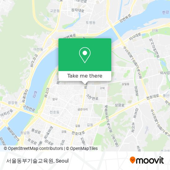서울동부기술교육원 map
