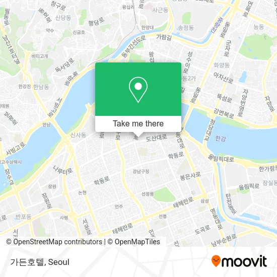 가든호텔 map