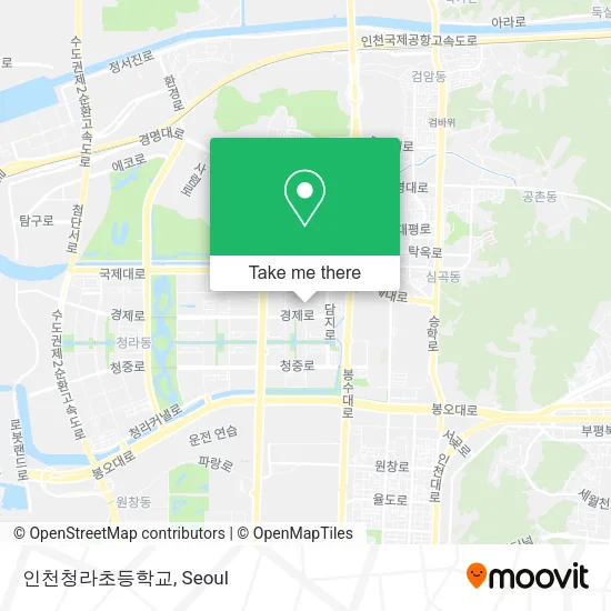 인천청라초등학교 map