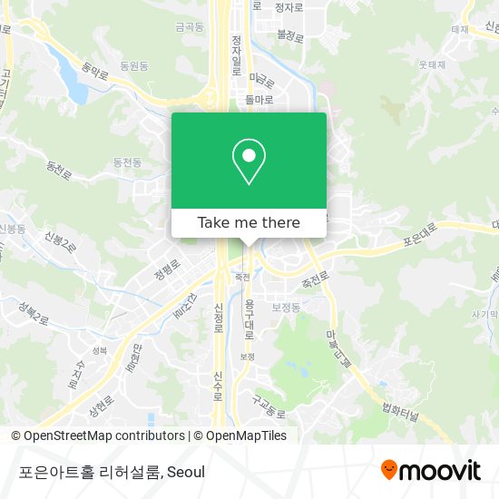 포은아트홀 리허설룸 map
