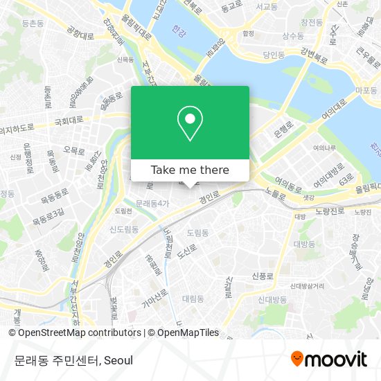 문래동 주민센터 map