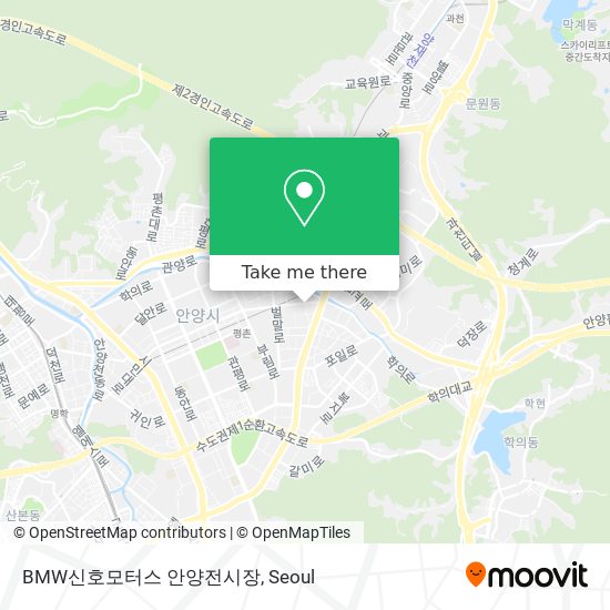 BMW신호모터스 안양전시장 map