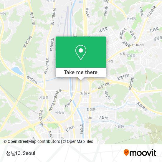 성남IC map