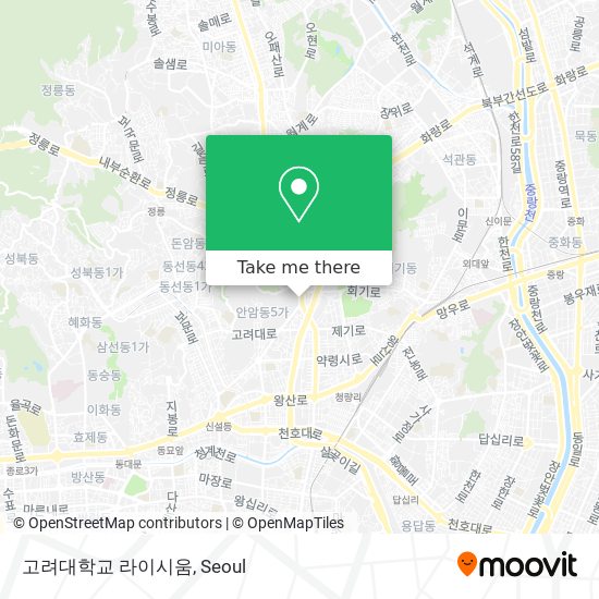 고려대학교 라이시움 map