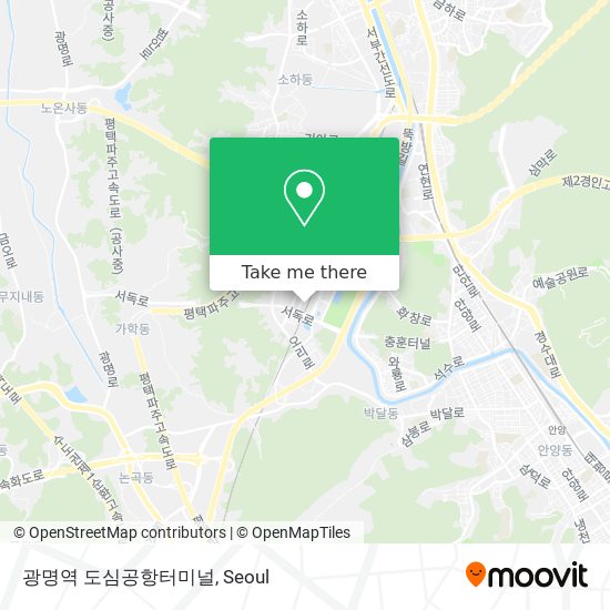 광명역 도심공항터미널 map