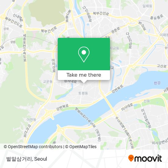 벌말삼거리 map