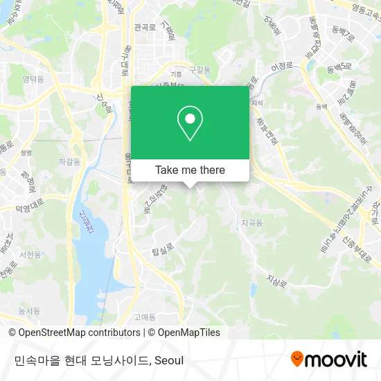 민속마을 현대 모닝사이드 map