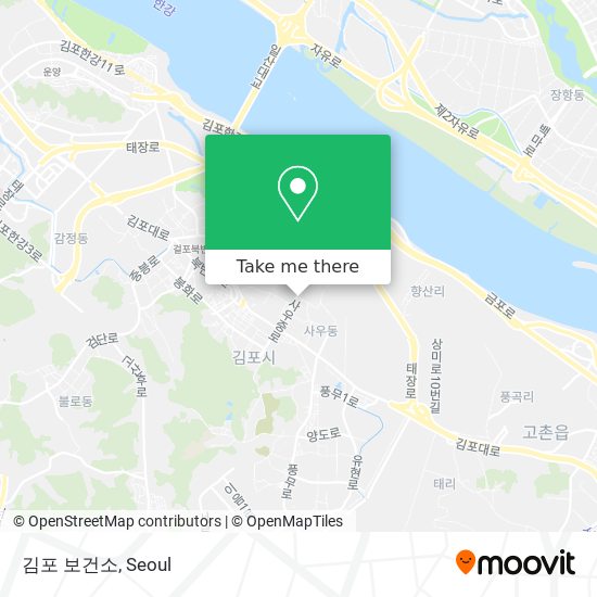 김포 보건소 map