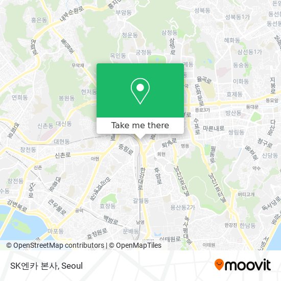 SK엔카 본사 map