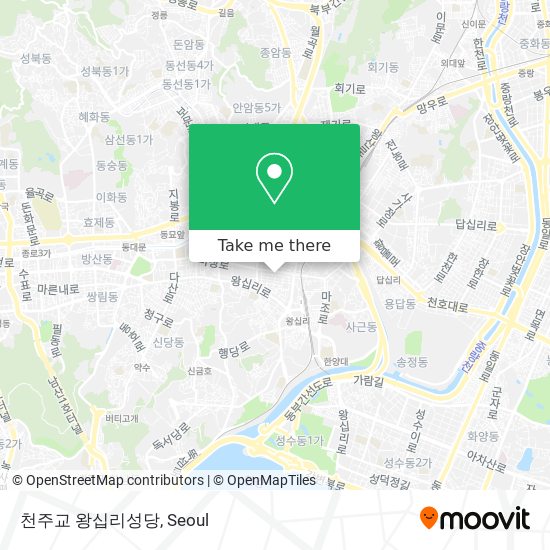 천주교 왕십리성당 map