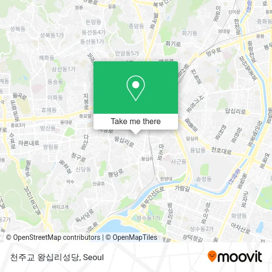 천주교 왕십리성당 map