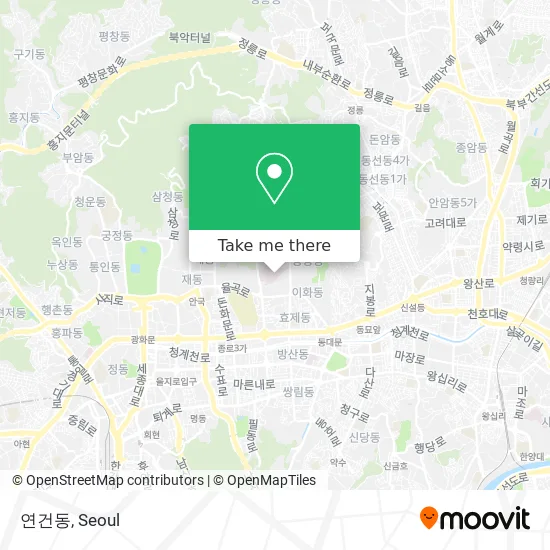 연건동 map