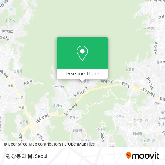 평창동의 봄 map