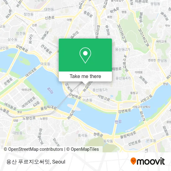 용산 푸르지오써밋 map